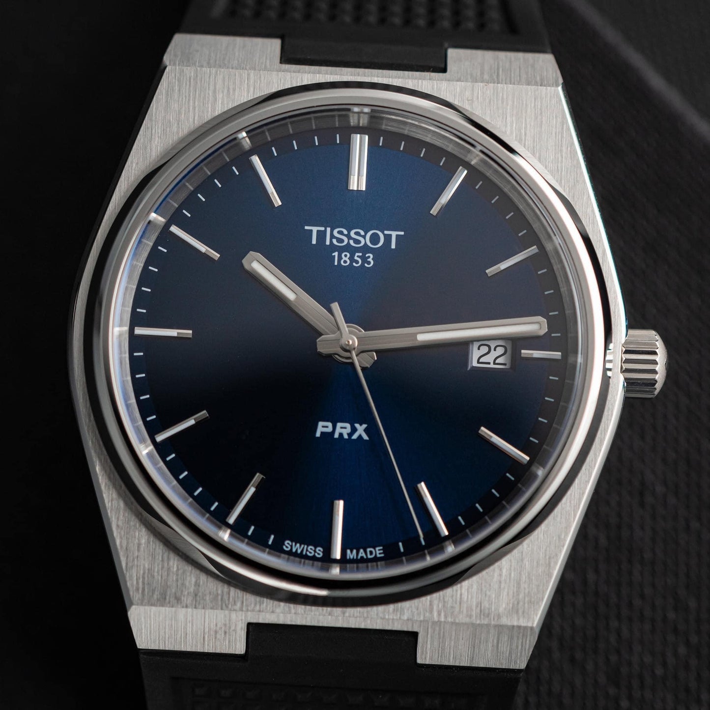 [Official Warranty] Tissot PRX T137.410.17.041.00 Rubber Silicone Blue Dial