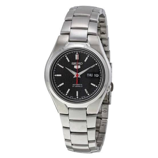 Seiko 5 SNK607K1 Automatic Black Dial Stainless Steel Men's Watch