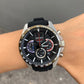 Seiko Neo Sports Chronograph Black Dial Silicone Band Watch SSB347P1 for Men