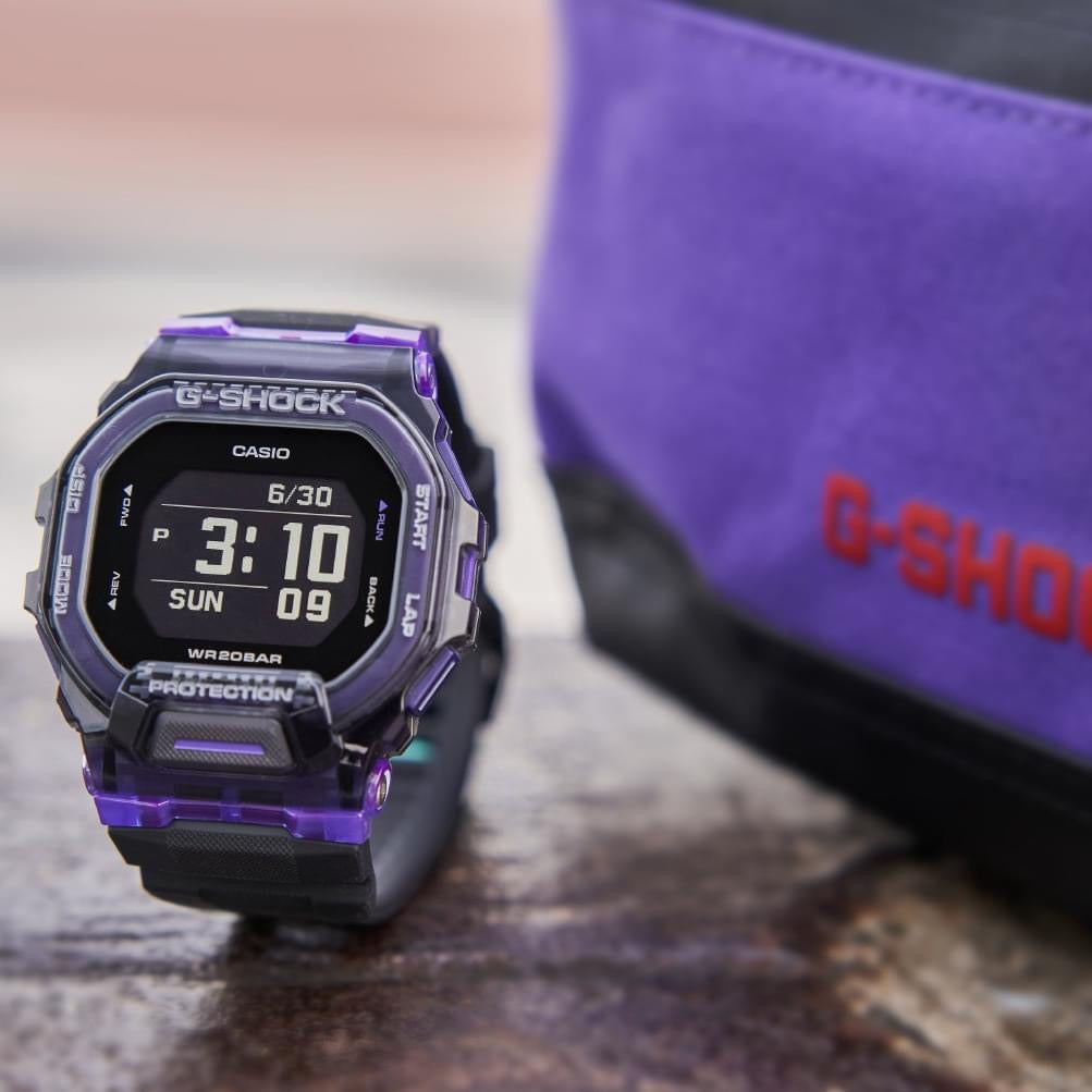 G shock black blue clearance purple