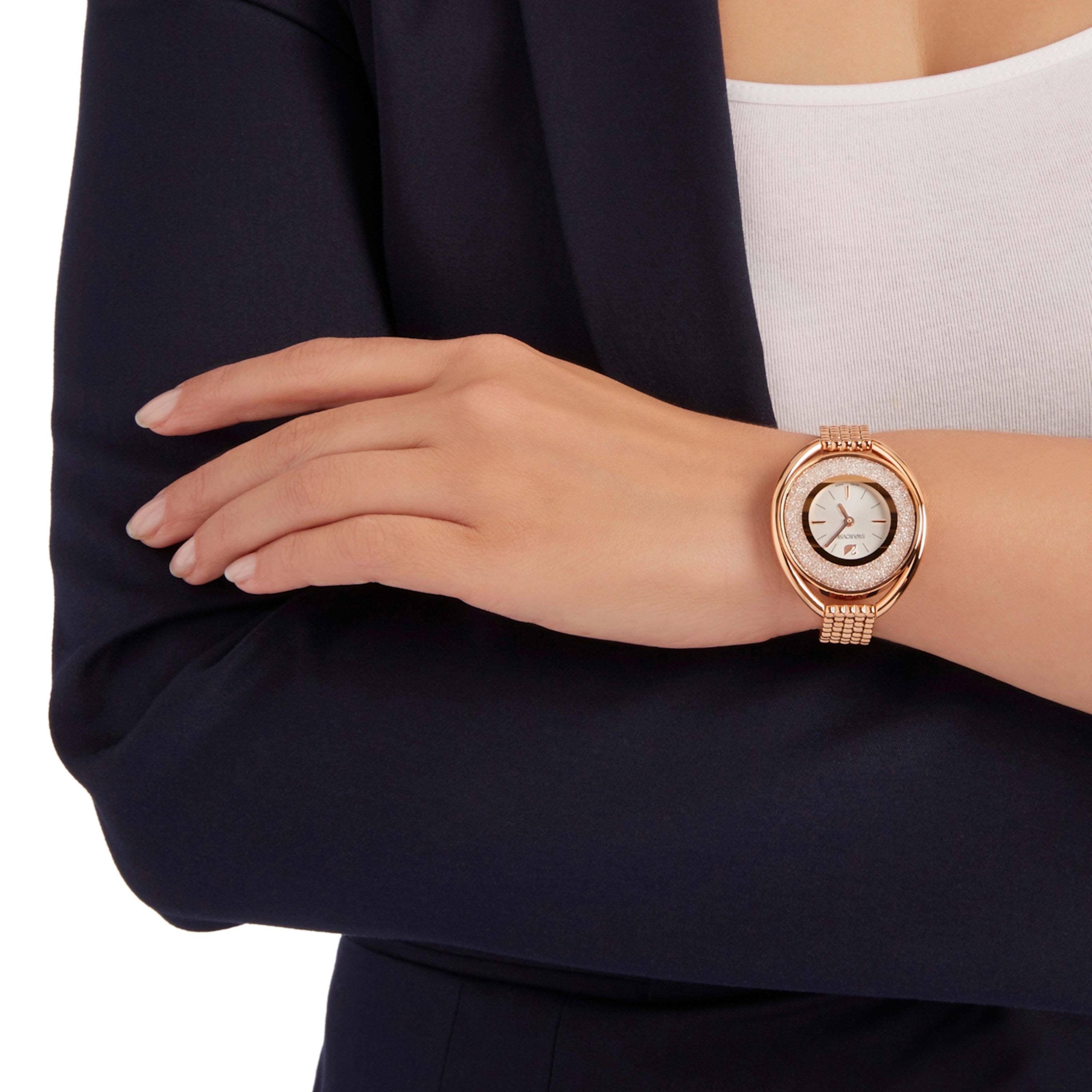 Swarovski rose online gold watch