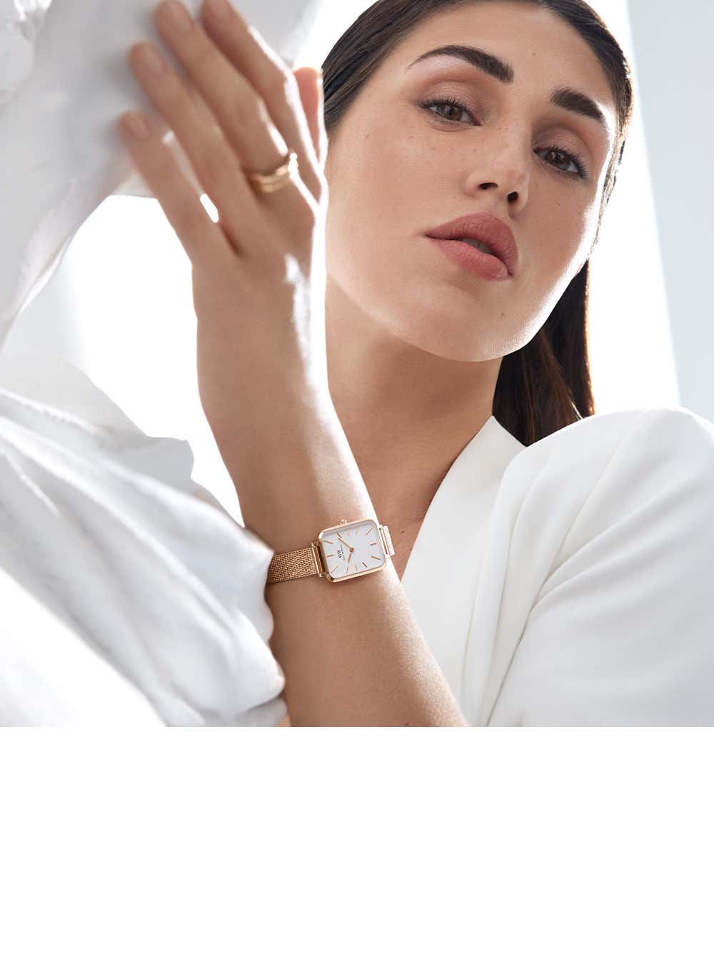 DANIEL WELLINGTON Quadro Pressed Melrose White Dial for Her