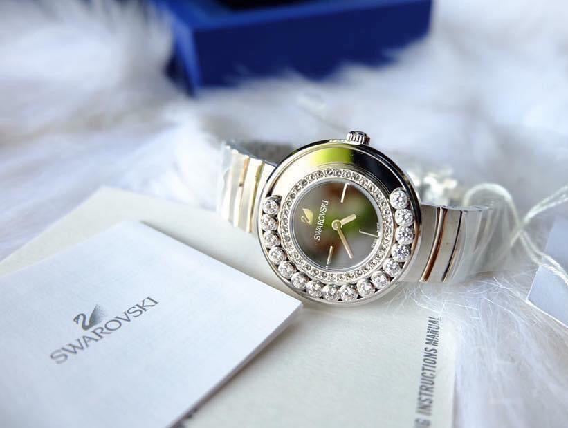 Silver crystal watch hot sale