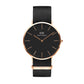 Daniel Wellington Classic Black Cornwall Rosegold Unisex