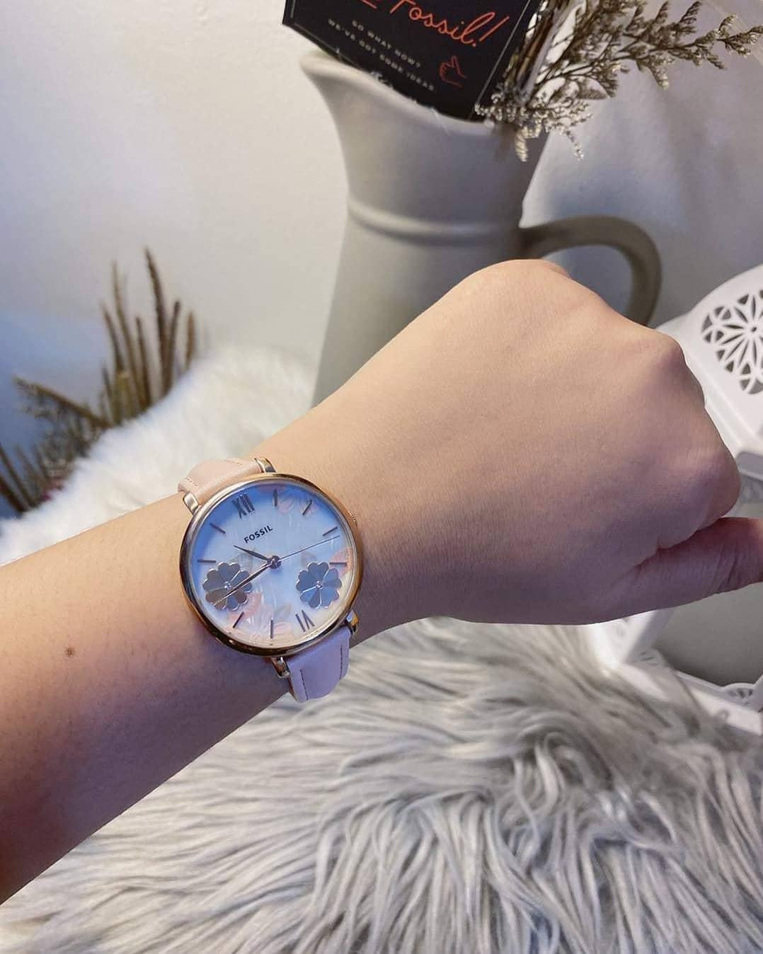 Fossil jacqueline watch online leather