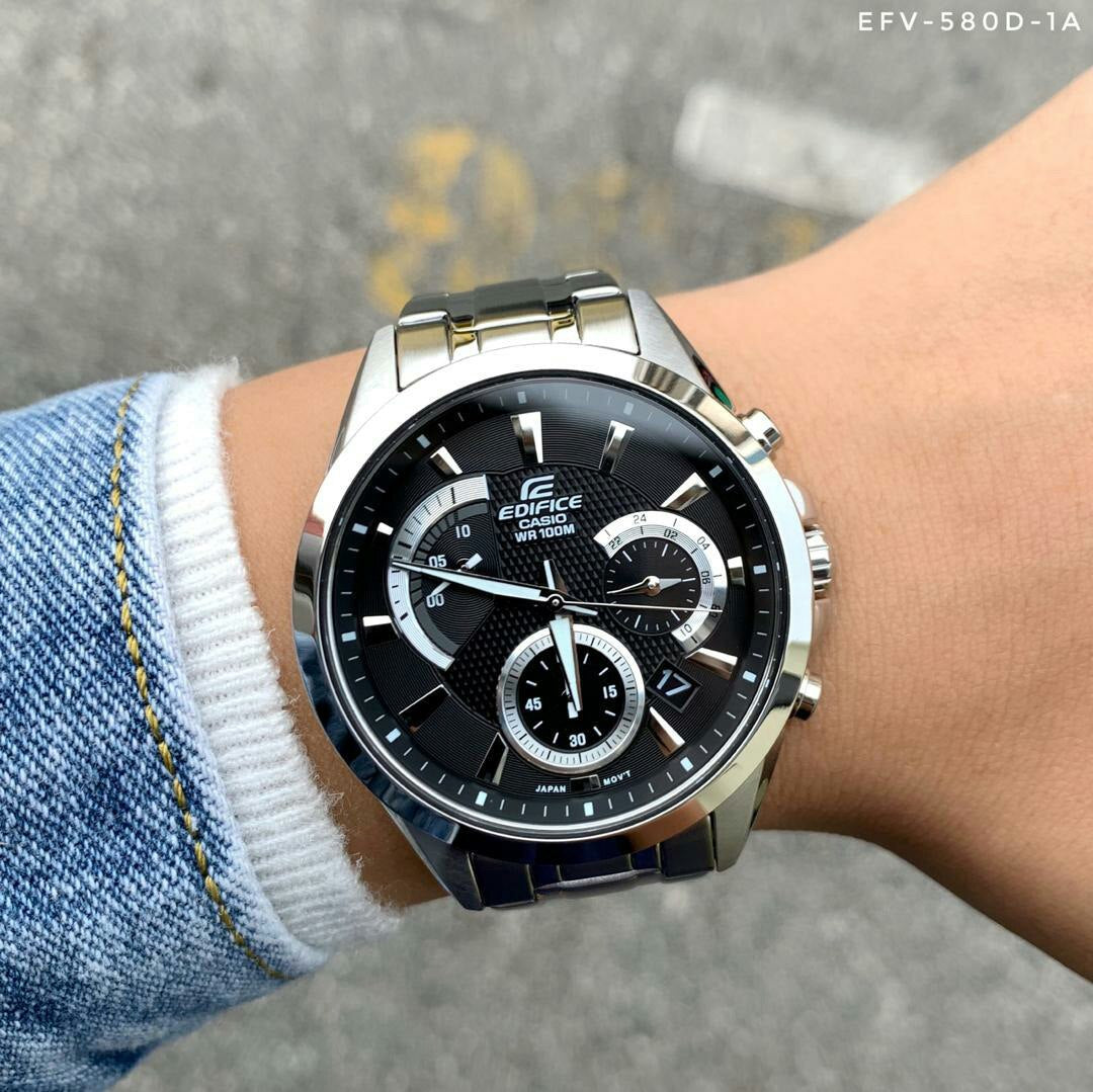 Casio edifice outlet black dial